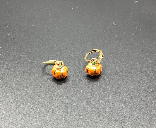 Orecchini zucche smaltate