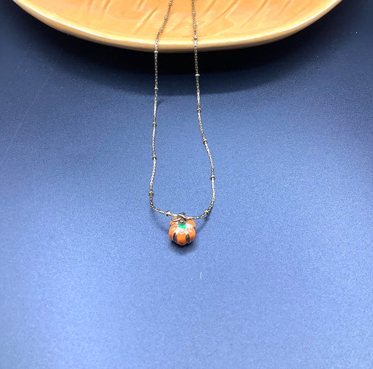 Collana zucca smaltata